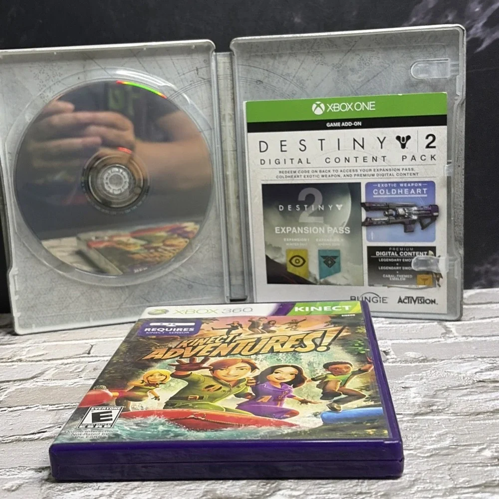 Bundle - Destiny 2 Steelbook (with Destiny Game Kinect Adventures Xbox 360 - T&W